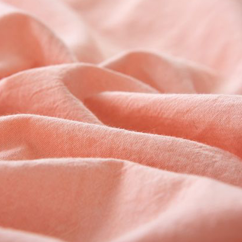 Zachte pluizige polyester gewassen katoenen stof
