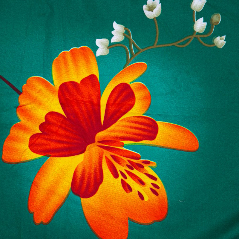 Polyester microvezel digitaal bedrukte geborstelde stof
