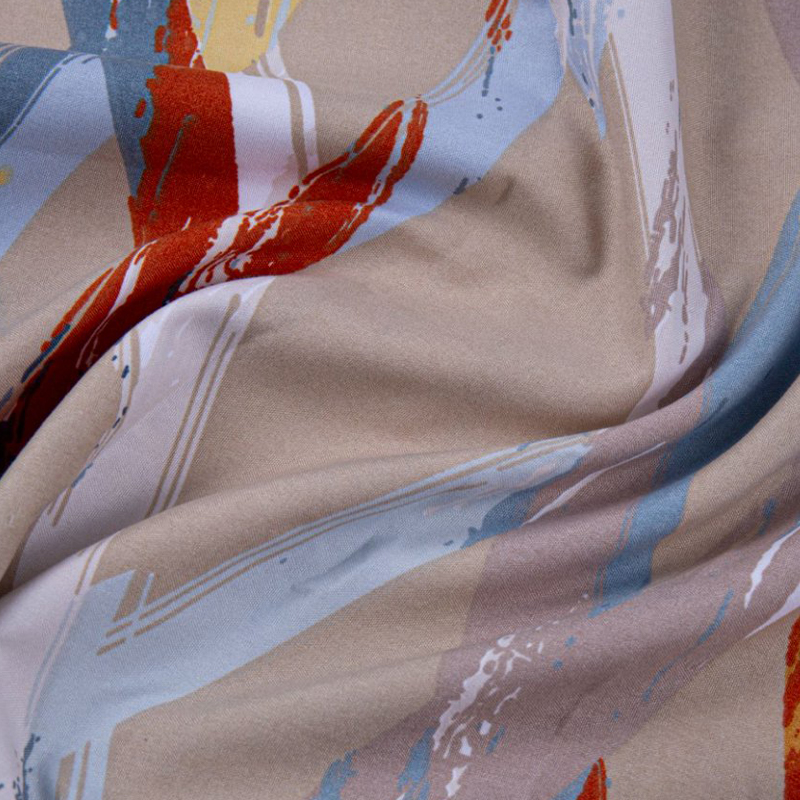 100% polyester verspreide bedrukte stof