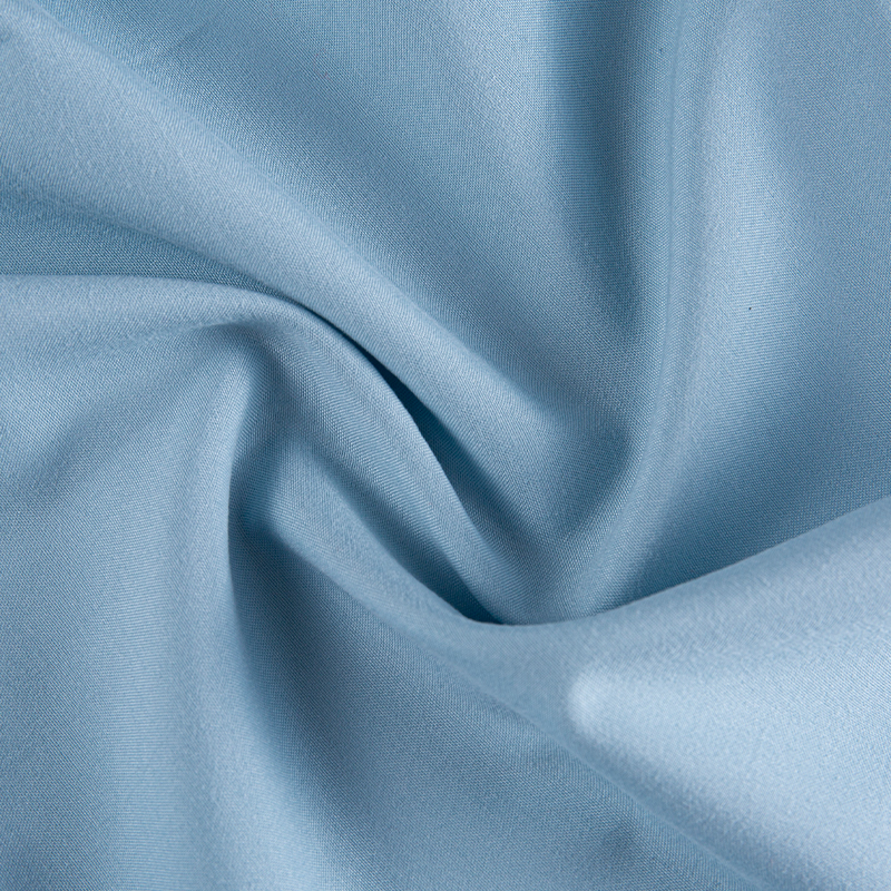 Zachte delicate hemelsblauwe polyester geverfde stof