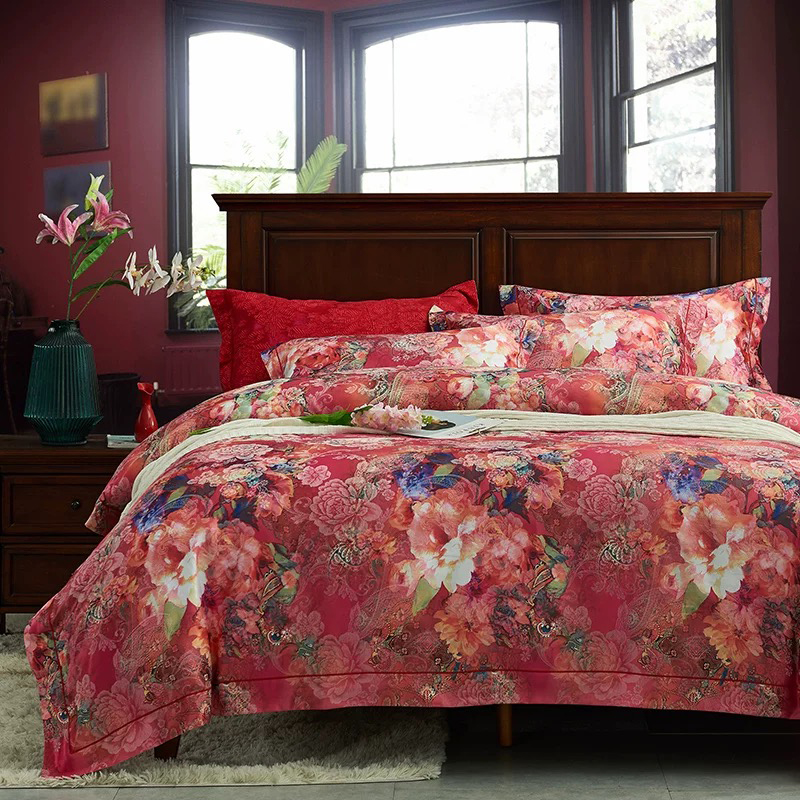 Ultrazachte 100% polyester microvezel bedrukte beddengoedset